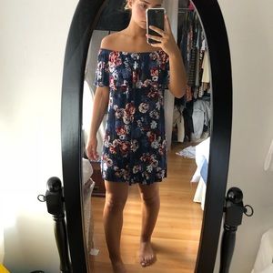 off the shoulder floral dress | MAKE AN OFFER |